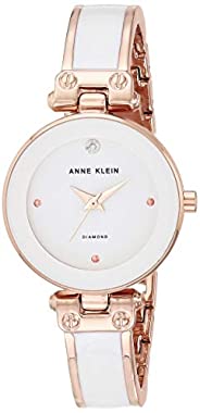 Anne Klein 女士镶钻手镯手表