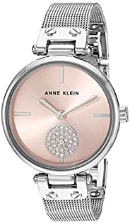 Anne Klein 女士施华洛世奇水晶网格手链手表