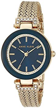 Anne Klein 女士施华洛世奇水晶重音网格手链手表