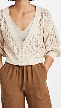 alice + olivia - Winsor Deep V Slouchy Cardigan