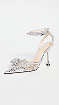 MACH & MACH - Double Bow Crystallized  High Heels