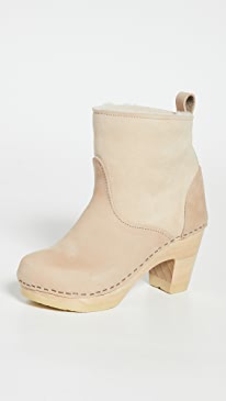 No.6 - Pull On Shearling High Heel Booties