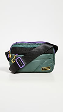 GANNI - Quilted Recycled Tech Crossbody Bag