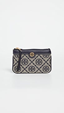 Tory Burch - T Monogram Jacquard Card Case Key Fob