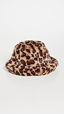 Adrienne Landau - Faux Fur Bucket Hat