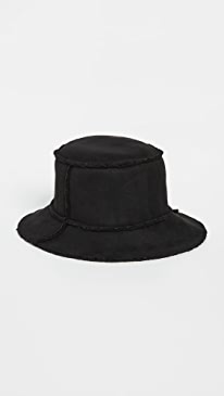 Hat Attack - Reversible Faux Shearling Bucket Hat