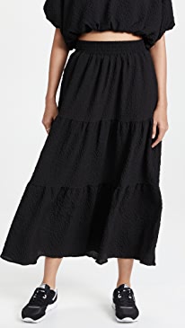 endless rose - Tiered Maxi Skirt