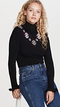 Hayley Menzies - Jacquard Fitted Sweater