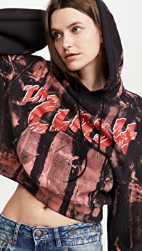 R13 - Clash Cropped Hoodie