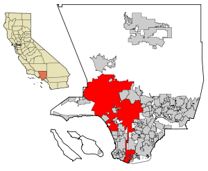 LA County Incorporated Areas Los Angeles highlighted.svg