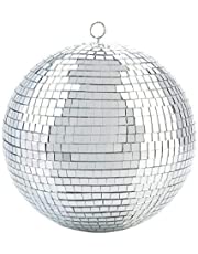 Alytimes Mirror Disco Ball - 8-Inch Cool and Fun Silver Hanging Party Disco Ball –Big Party Decorations, Party Design