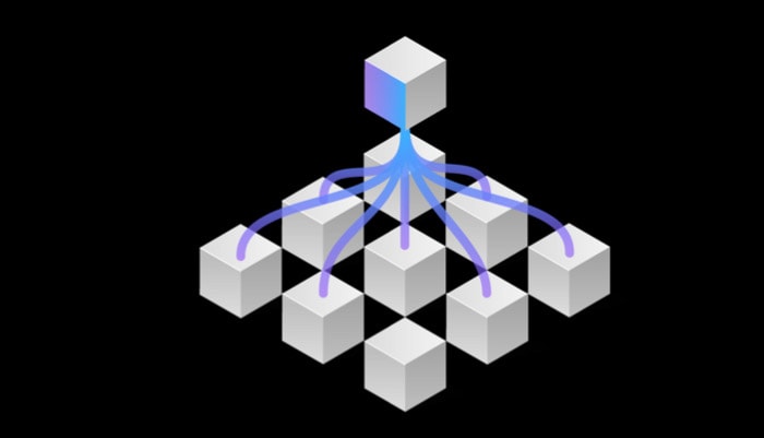 an abstract representation of workload using blocks connected through lines