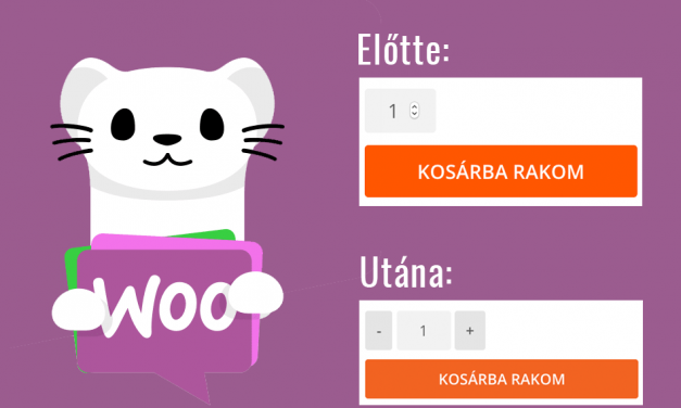 Bővítmény: WooCommerce mennyiségi gombok