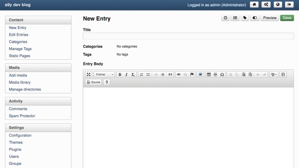 Entry Editor