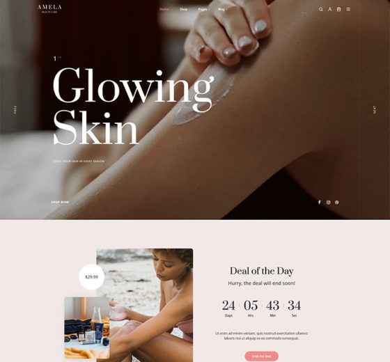 Amela_Beauty_Care_WooCommerce_WordPress_Theme_preview