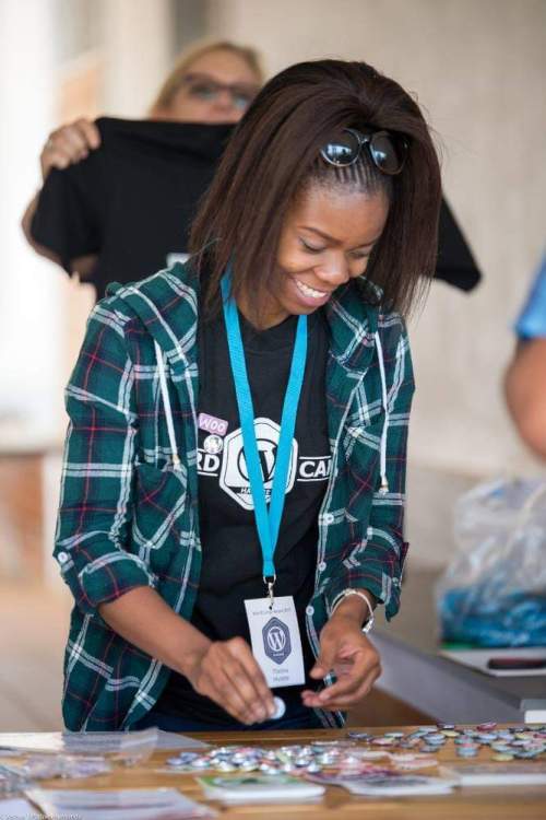 Thelma Mutete at a WordCamp