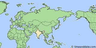 Location of Thiruvananthapuram