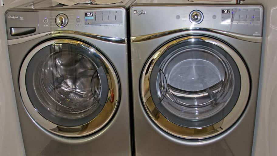 stainless steel front loader washer dryer