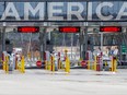 The U.S.-Canada border crossing is seen amid the COVID-19 outbreak in Lacolle, Que., April 17, 2020.