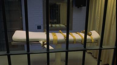 The room set aside in a Texas prison for execution by lethal injection