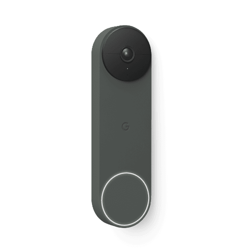 Front-facing shot of the Nest Doorbell (battery)