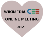 Logo of Wikimedia CEE Online Meeting 2021.svg