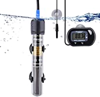 FREESEA 25/50/100/200/300 Watt Aquarium Heater with Aquarium Submersible Thermometer