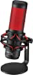 HyperX QuadCast - USB Condenser Gaming Microphone, for PC, PS4, PS5 and Mac, Anti-Vibration Shock Mount, Four Polar Patterns, Pop Filter, Gain Control, Podcasts, Twitch, YouTube, Discord, Red LED