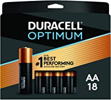 Duracell Optimum AA Batteries | 18 Count Pack | Lasting Power Double A Battery | Resealable Package for Storage |...