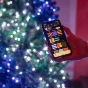 Twinkly-app met kerstboom.