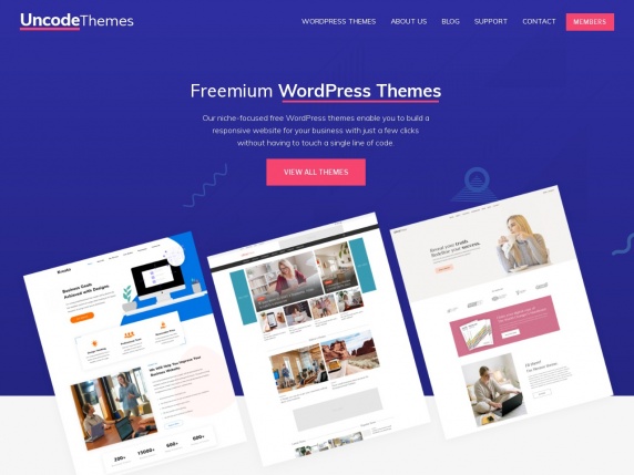 Uncode Themes homepage