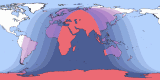 Map of May 4, 1985 eclipse viewability