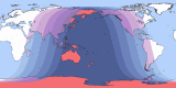 Map of Apr 24, 1986 eclipse viewability