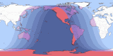 Map of Aug 9, 2101 eclipse viewability