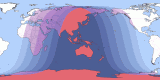 Map of Aug 20, 2119 eclipse viewability