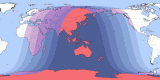 Map of Aug 20, 2138 eclipse viewability