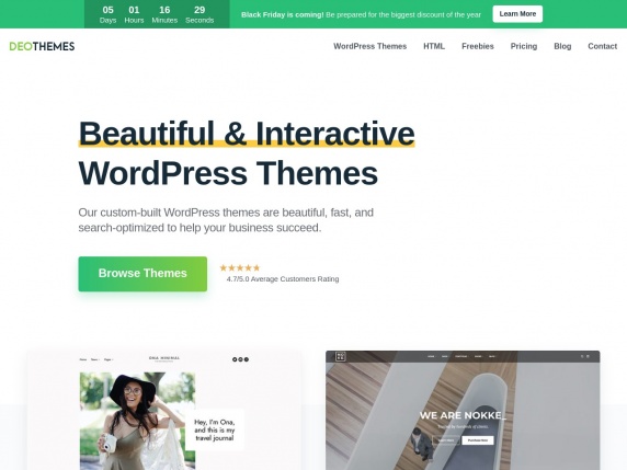 DeoThemes homepage