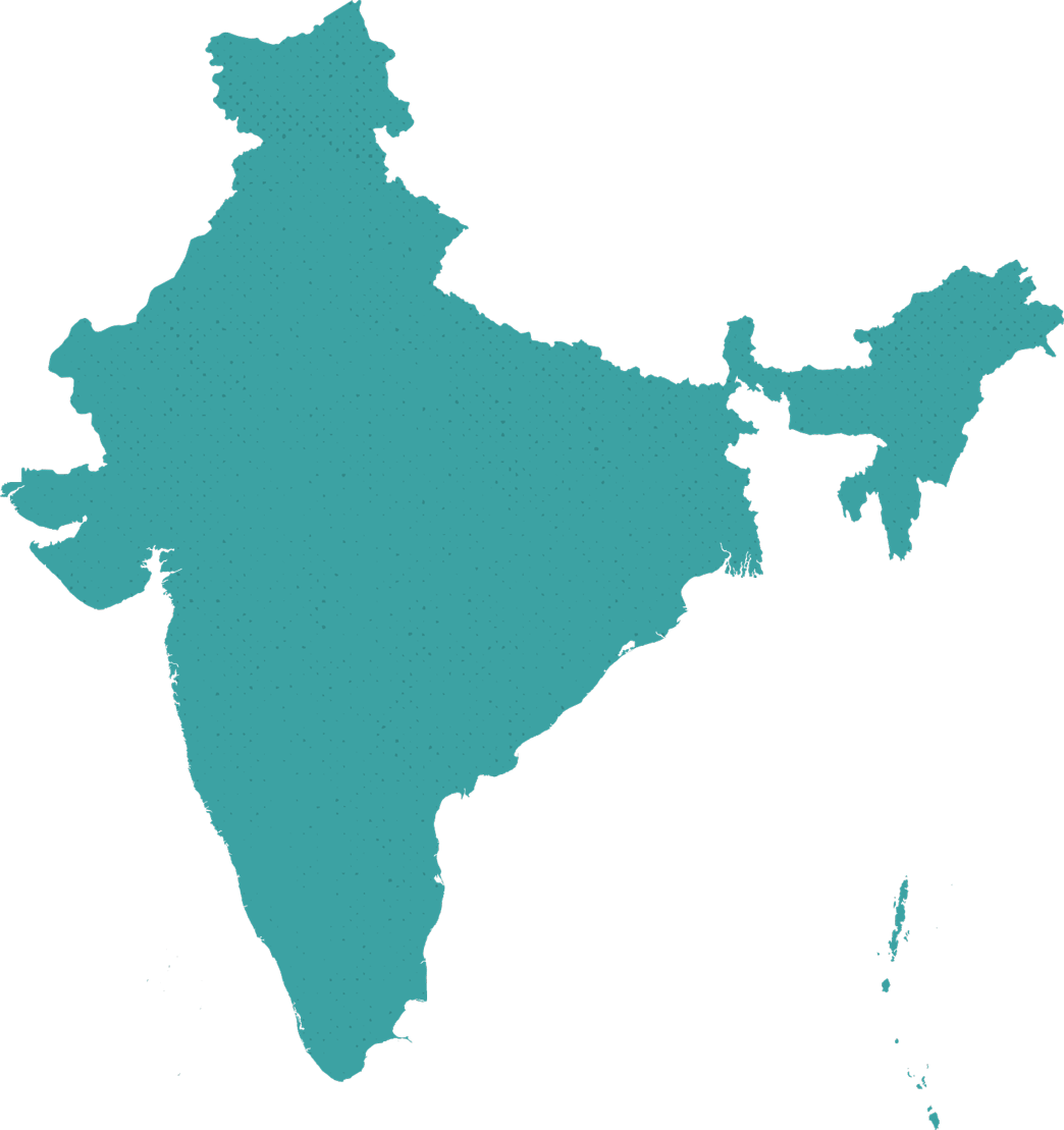 10up India map outline