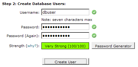 Step 2. Create Database Users