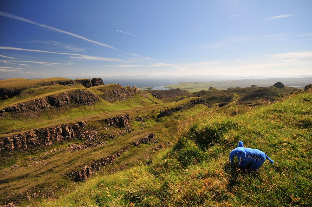 Elephpant at The Quiraing, on Scotland's Isle of Skye