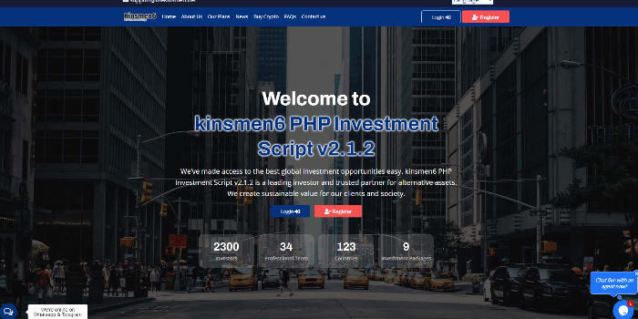 Kinsmen PHP Investment Script - Cover Image