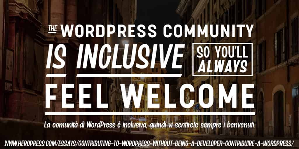 Contributing To WordPress Without Being A Developer – Contribuire a WordPress senza essere uno sviluppatore