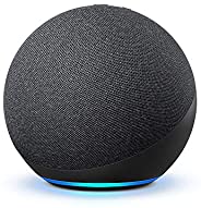 Echo (4th Gen) | With premium sound, smart home hub, and Alexa | Charcoal