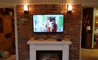 Mounted TV