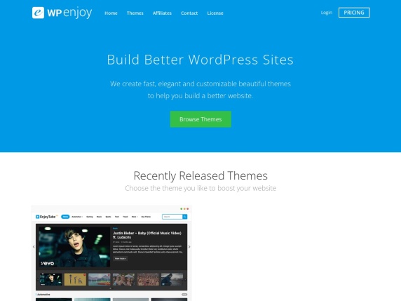 WPEnjoy homepage