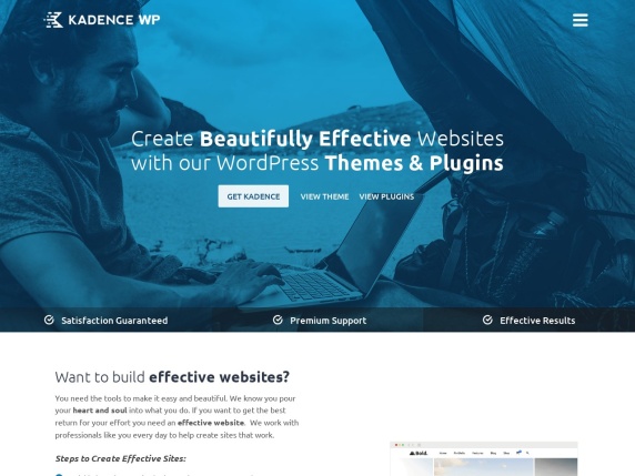 Kadence Themes homepage