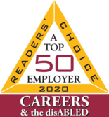 Top 50 Employer - Readers Choice 2018 - Careers & the disABLED