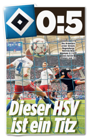 Ausriss Bild-Zeitung - Dieser HSV ist ein Titz