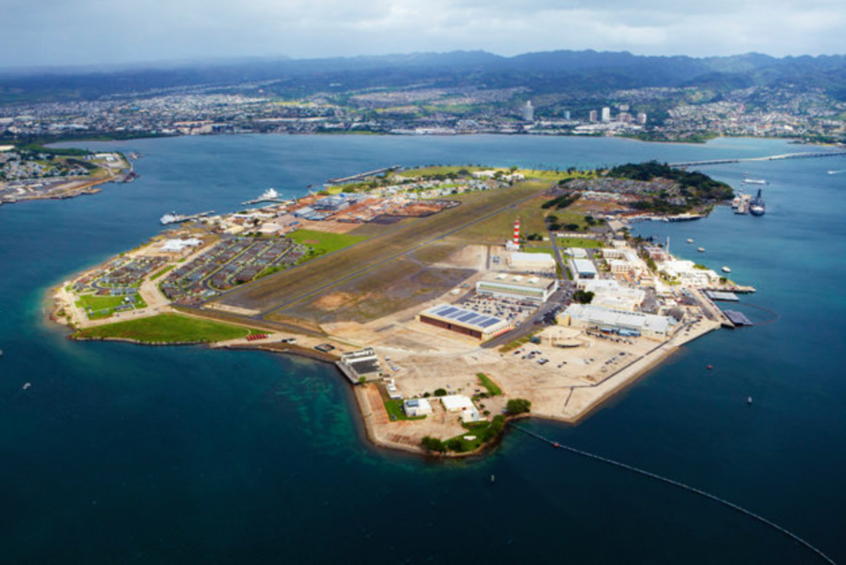 The 441-acre Ford Island was front and center during the Pearl Harbor attack.