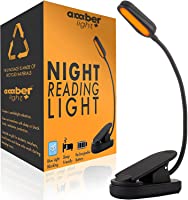 Giftable Amber Book Light - Blue Light Blocking - Night Reading Light by Amber Light Store. Rechargeable. 1600K for...